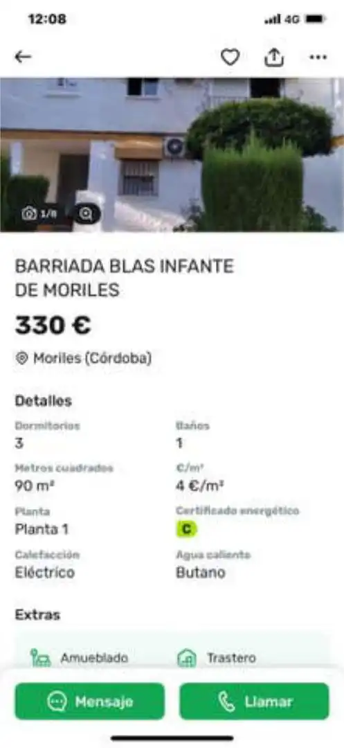 Flat for rent in Moriles