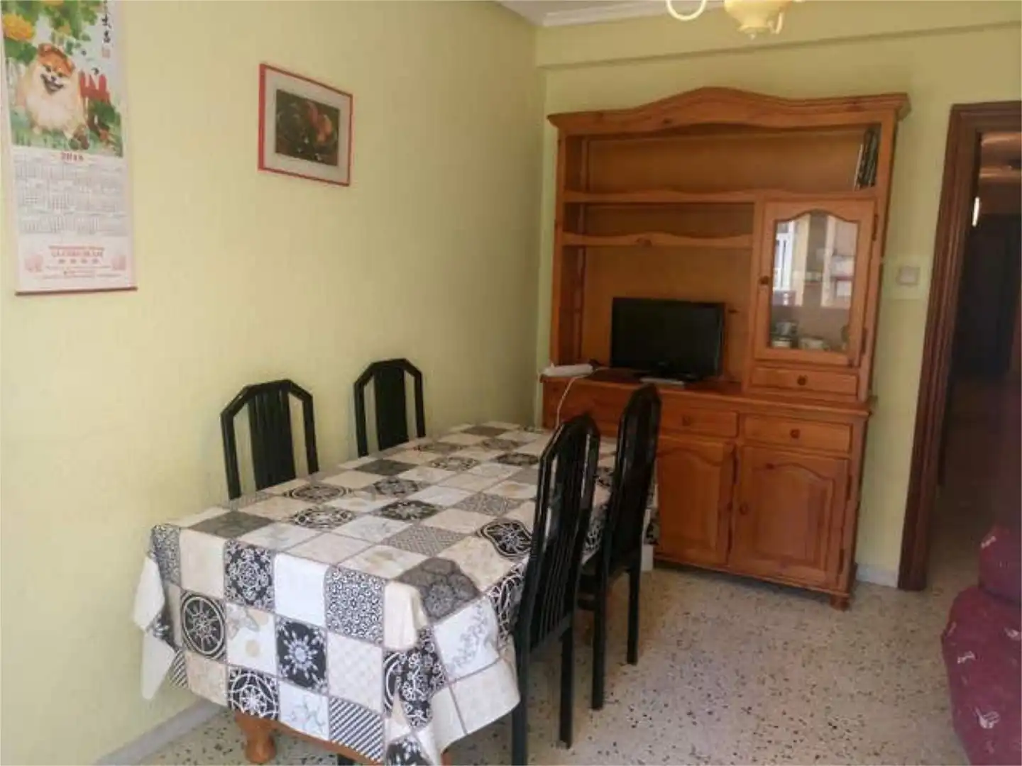 Flat for rent in Santo Domingo y San Martín Dining room of Flat for rent in Huesca with Heating and Terrace