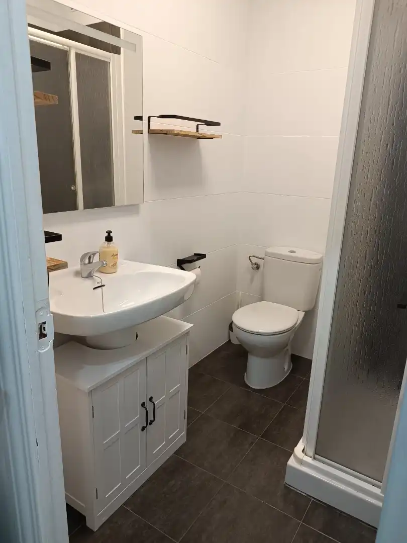 Wohnung zur Miete in Calle de Calatrava, 58, El Perchel Badezimmer von Wohnung zur Miete in Ciudad Real mit Klimaanlage, Heizung und Parkett