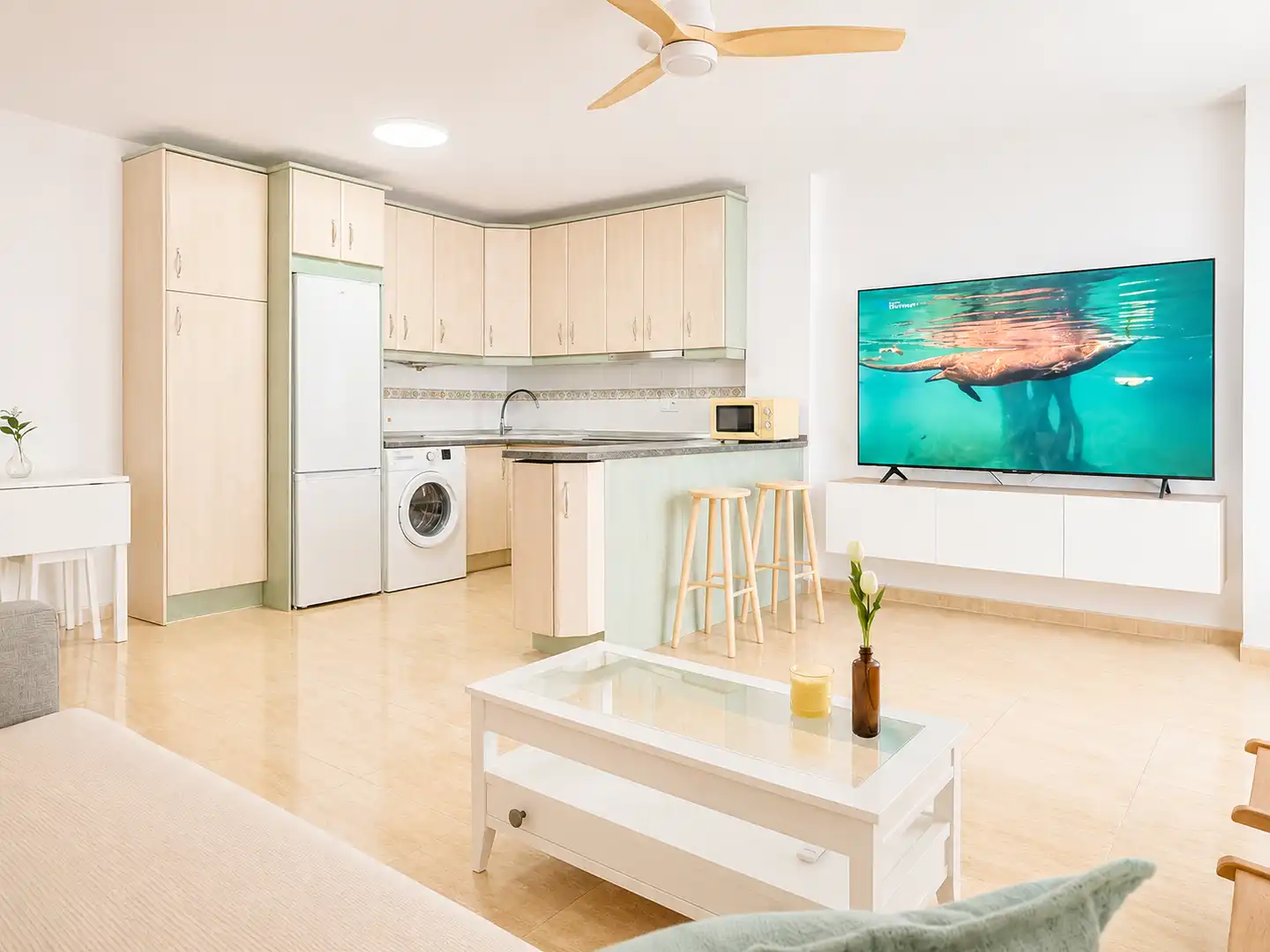 Piso de alquiler en Calle la Esperanza B, 4, El Sabinar – Urbanizaciones – Las Marinas – Playa Serena Cocina de Piso de alquiler en Roquetas de Mar con Amueblado