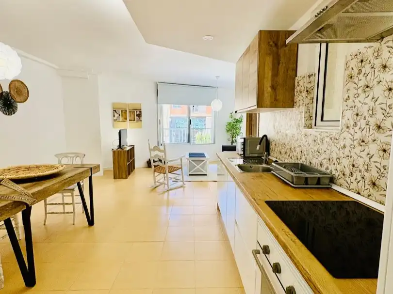 Apartments for rent in Hospital - Plaza del Real Kitchen of Apartments for rent in Castellón de la Plana / Castelló de la Plana with Air Conditioner, Heating and Furnished