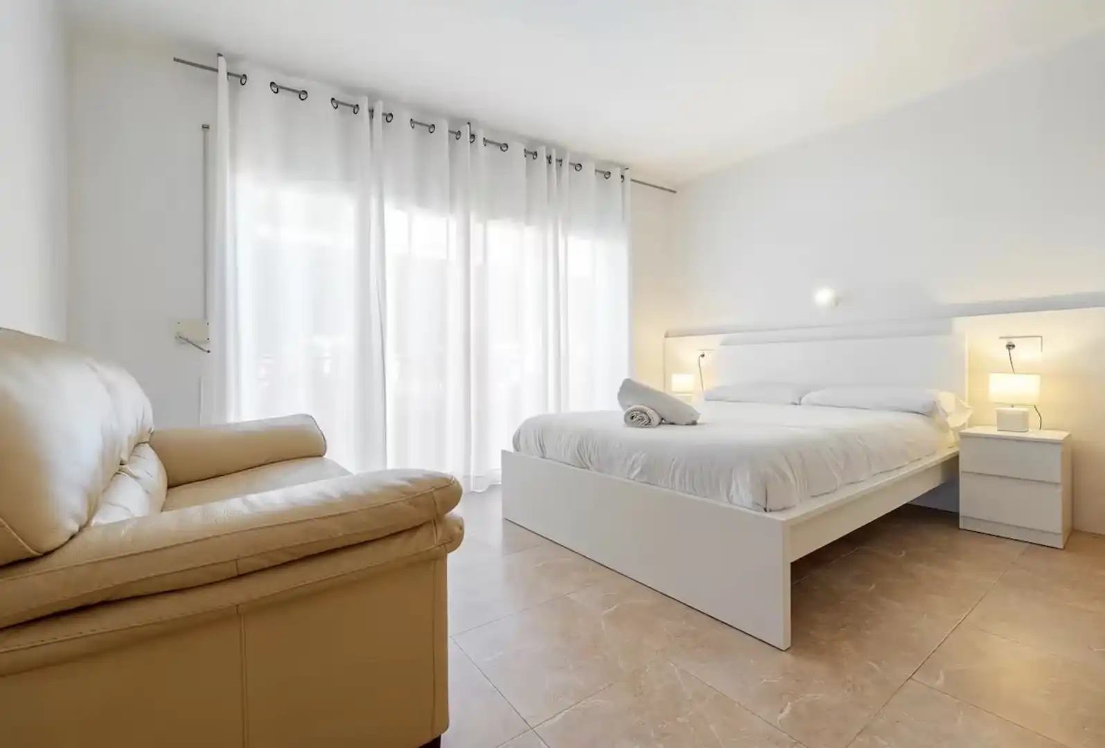 Wohnung zum Verkauf in Carrer de Vilamar, 64, Calafell Platja Schlafzimmer von Wohnung zum Verkauf in Calafell mit Klimaanlage und Balkon