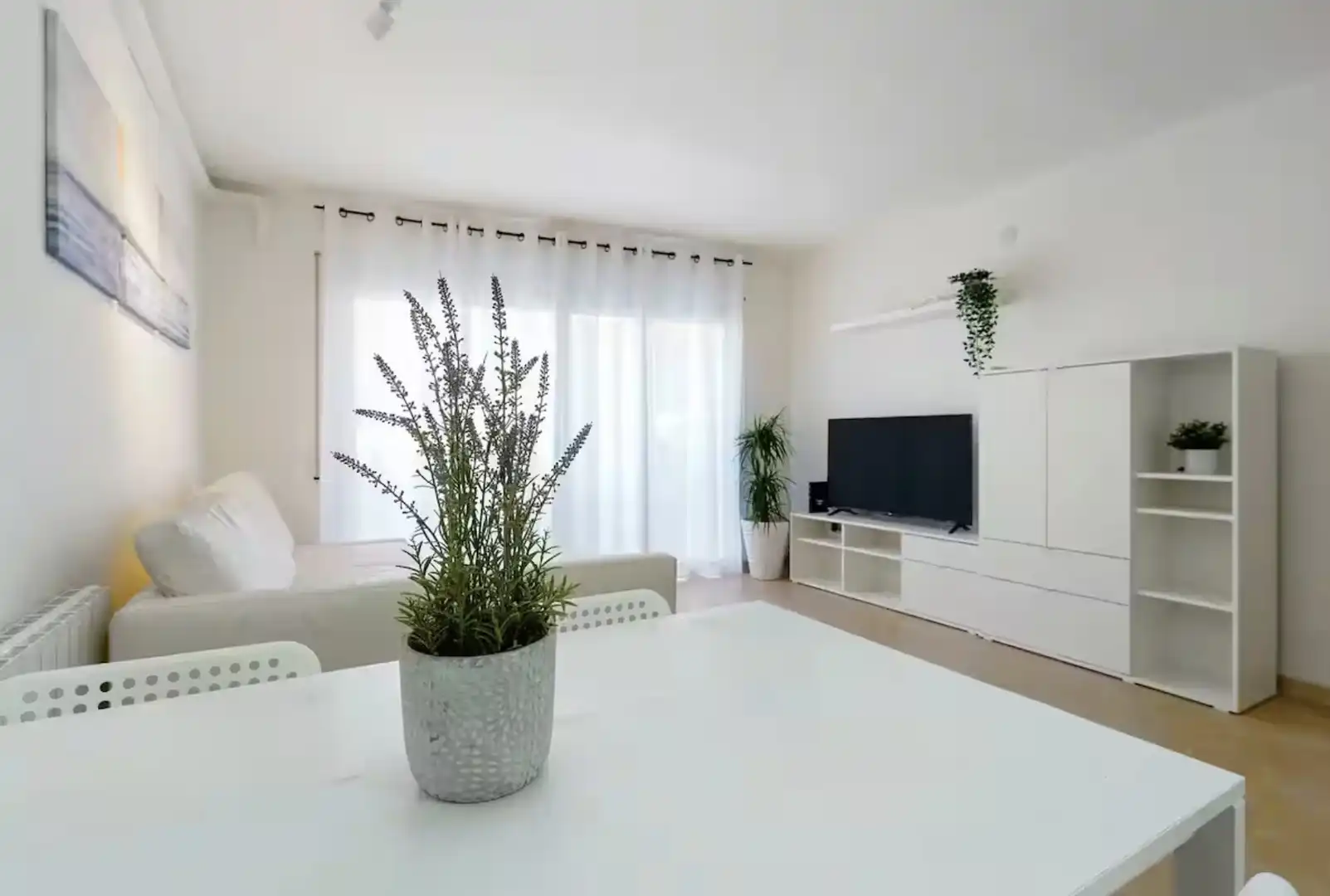 Wohnung zum Verkauf in Carrer de Vilamar, 64, Calafell Platja Wohnzimmer von Wohnung zum Verkauf in Calafell mit Klimaanlage und Balkon