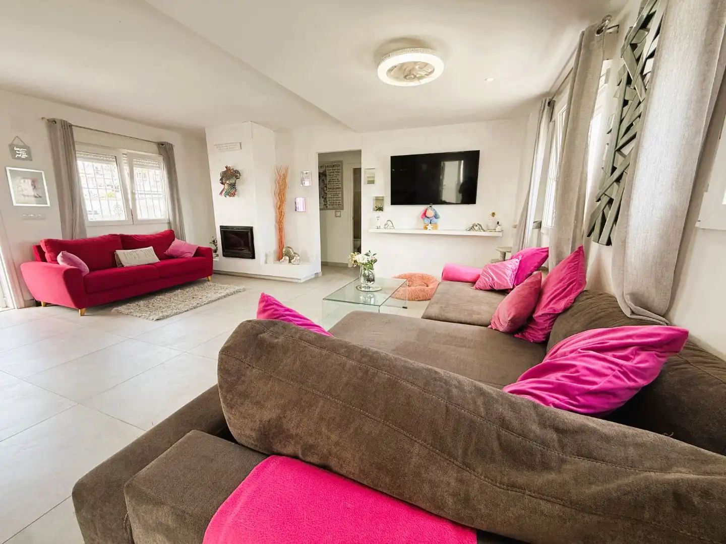 Wohnung zum Verkauf in Calle Río Vinalopó, San Miguel de Salinas Wohnzimmer von Wohnung zum Verkauf in San Miguel de Salinas mit Klimaanlage, Privatgarten und Terrasse