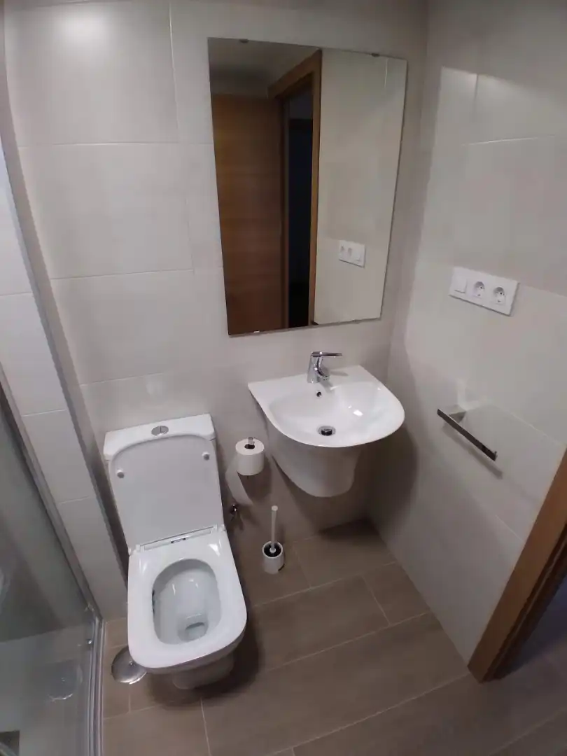 Bathroom of Flat for rent in Sevilla  with Air Conditioner, Storage room and Furnished