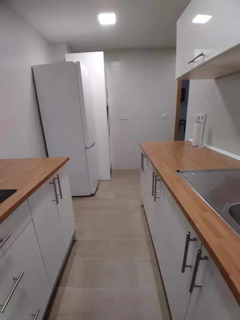 Kitchen of Flat for rent in Sevilla  with Air Conditioner, Storage room and Furnished