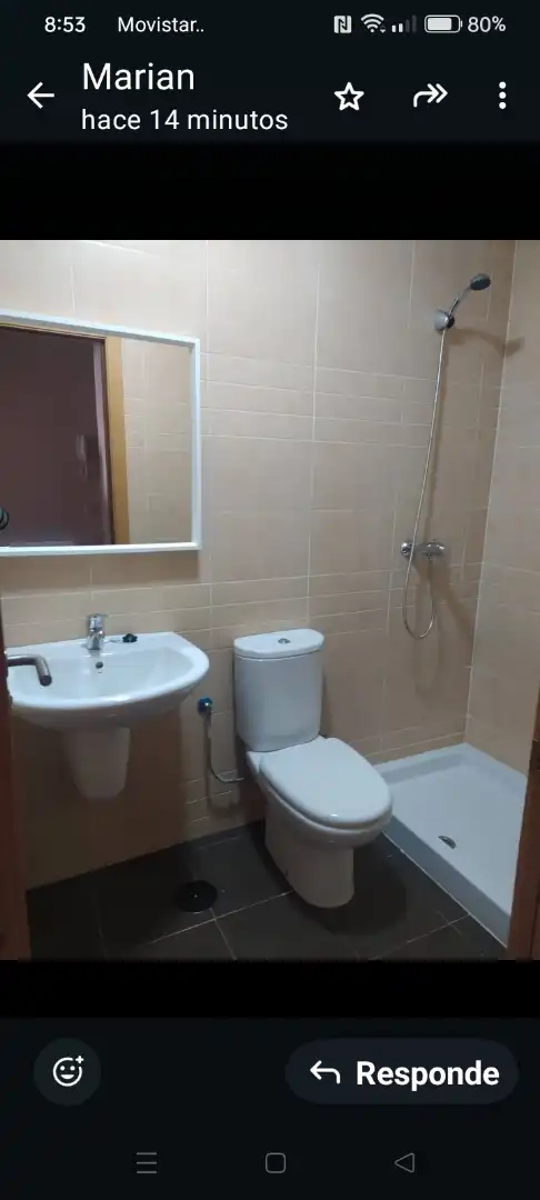 Piso de alquiler en Calle Cervantes, 18, Herencia Baño de Piso de alquiler en Herencia con Aire acondicionado, Calefacción y Parquet