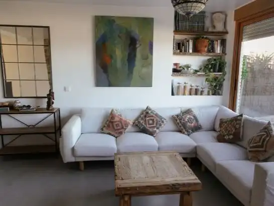 Einfamilien-Reihenhaus zur Miete in Calle del Albatros, 3, Alicante / Alacant Wohnzimmer von Einfamilien-Reihenhaus zur Miete in Alicante / Alacant mit Klimaanlage, Terrasse und Schwimmbad