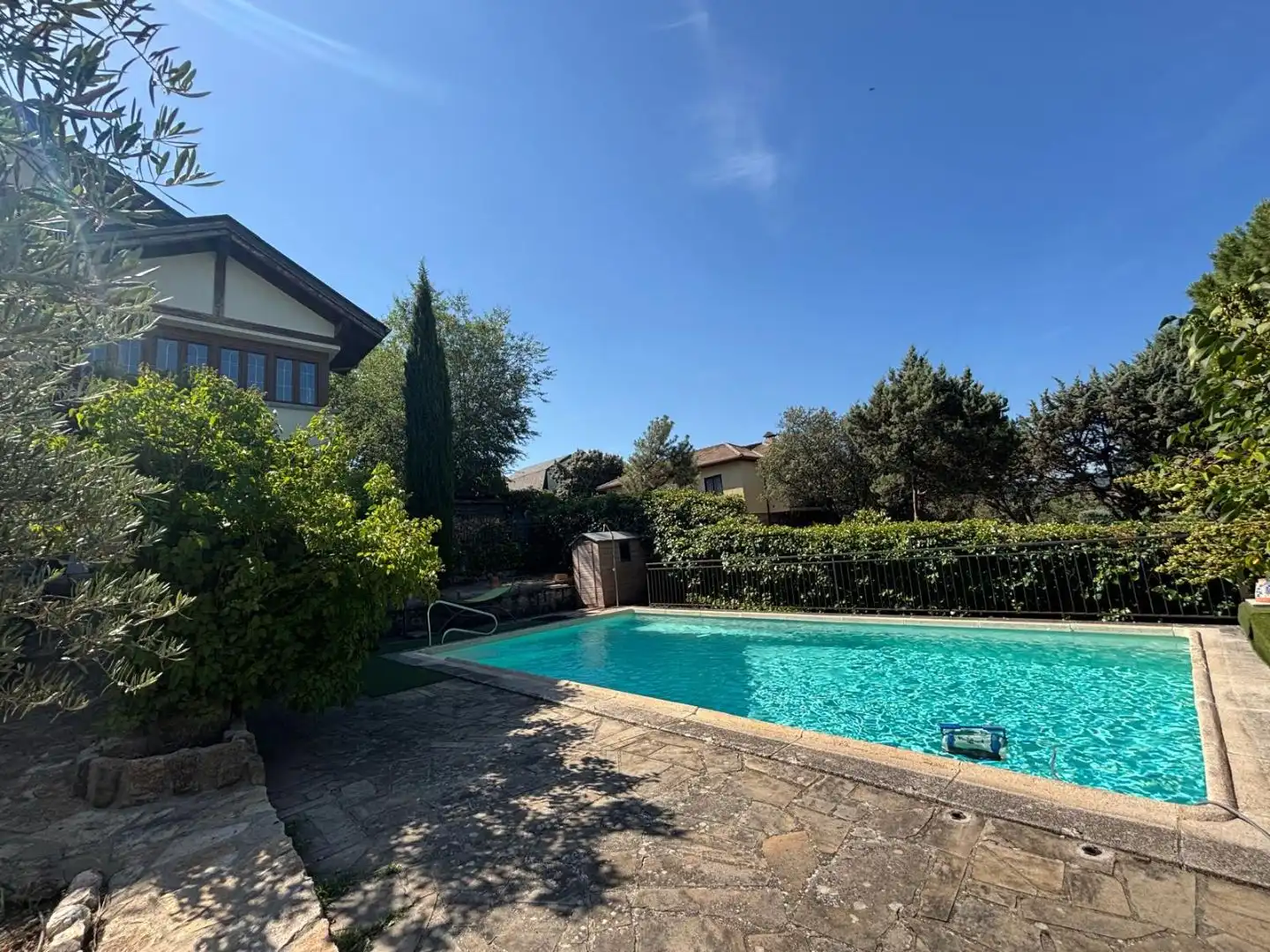 Houses for sale in Calle del Duero, 15, Manzanares El Real Swimming pool of Houses for sale in Manzanares El Real with Air Conditioner, Heating and Private garden