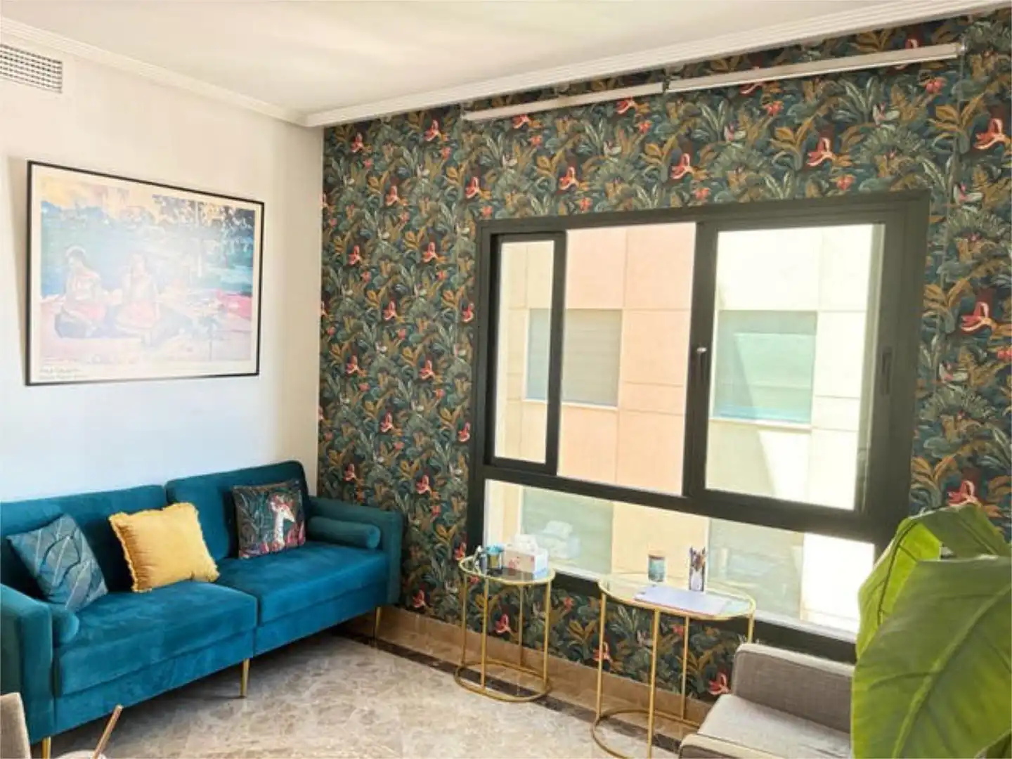 Oficina de lloguer a Nagüeles Alto Sala d'estar de Oficina de lloguer en Marbella