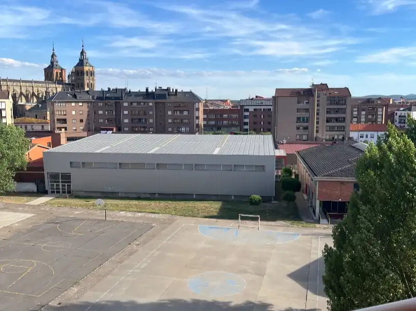 Exterior view of Flat for rent in Astorga  with Heating, Terrace and Storage room
