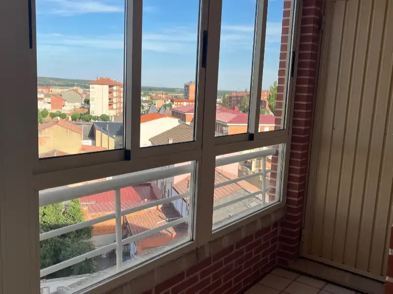Balcony of Flat for rent in Astorga  with Heating, Terrace and Storage room