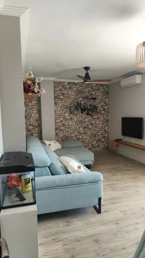 Attic for rent in Calle Reus, 5, San Pablo Living room of Attic for rent in Albacete with Air Conditioner, Heating and Terrace