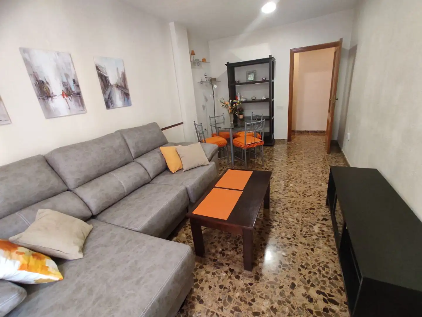 Living room of Apartments for rent in Murcia  with Air Conditioner and Furnished