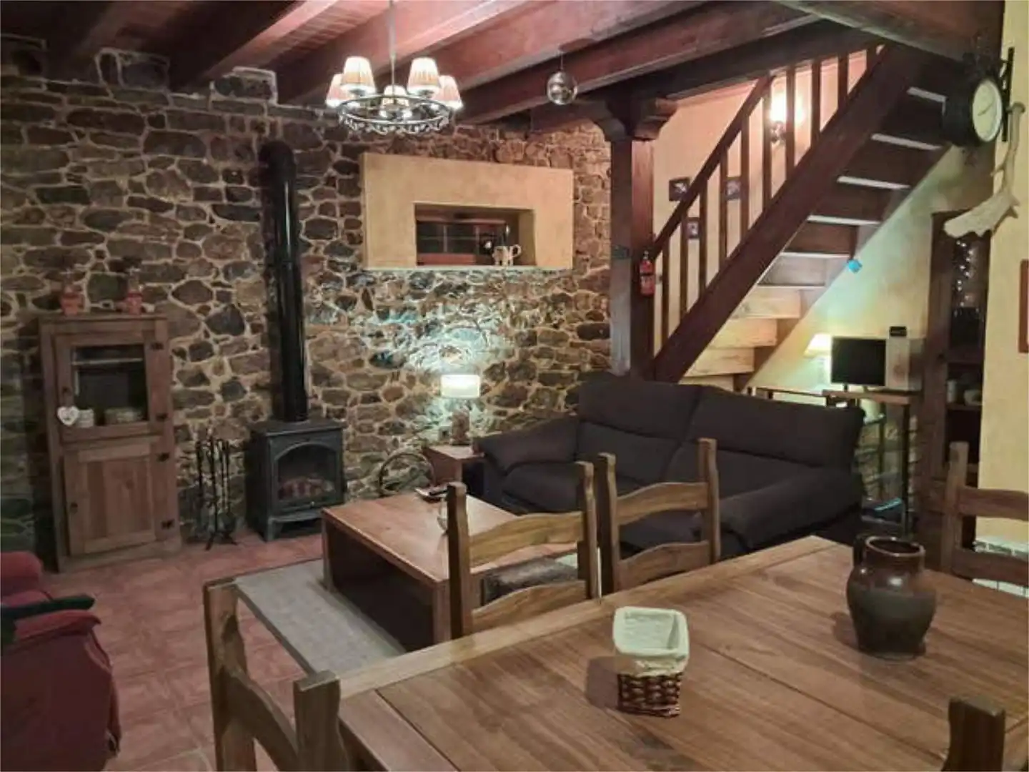 Casa o chalet de alquiler en Villamanín Sala de estar de Casa o chalet de alquiler en Villamanín con Calefacción y Se aceptan mascotas