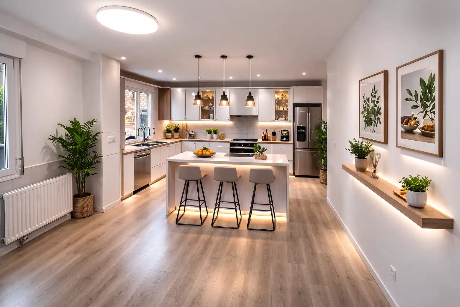 Houses for sale in Urbanización Monte Corbán, 20, Sancibrián Kitchen of Houses for sale in Santa Cruz de Bezana with Heating, Private garden and Parquet flooring