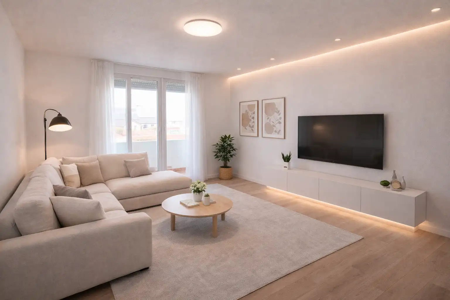 Houses for sale in Urbanización Monte Corbán, 20, Sancibrián Living room of Houses for sale in Santa Cruz de Bezana with Heating, Private garden and Parquet flooring