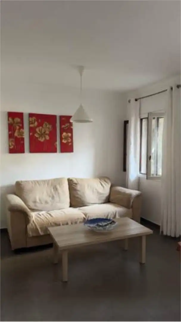 Flat for rent in Solymar Living room of Flat for rent in Benalmádena with Private garden