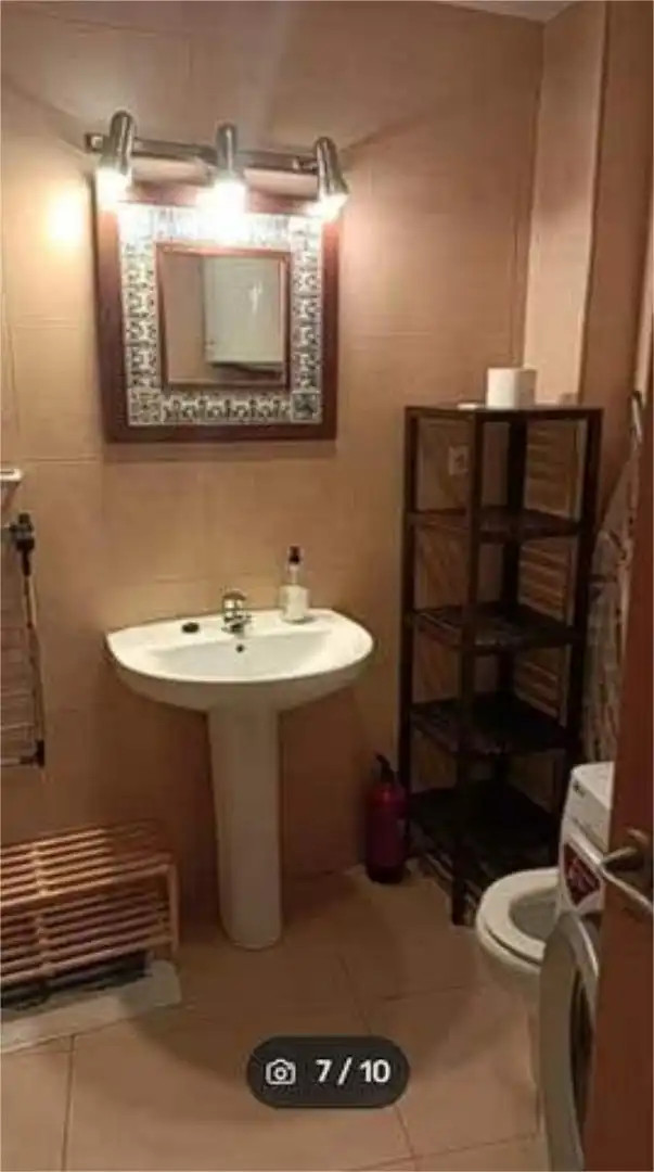 Study for rent in Juan Carlos I Bathroom of Study for rent in Murcia with Heating, Private garden and Furnished