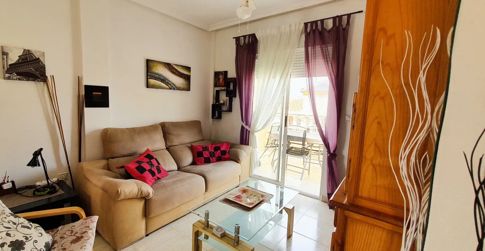 Apartament de lloguer a Avenida Delfina Viudes, 61, Parque Acuático - Sector 25 Sala d'estar de Apartament de lloguer en Torrevieja amb Aire condicionat, Calefacció i Terrassa