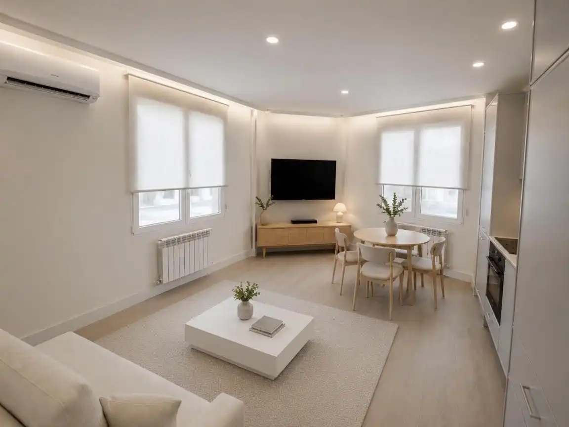 Flat for sale in Calle del Delfín, 1, Almenara -Ventilla Living room of Flat for sale in Madrid with Air Conditioner, Heating and Parquet flooring