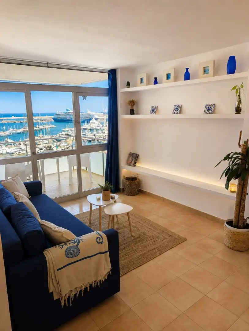 Piso de alquiler en Avinguda de Gabriel Roca, 35, El Terreno Sala de estar de Piso de alquiler en Palma de Mallorca con Aire acondicionado, Calefacción y Terraza