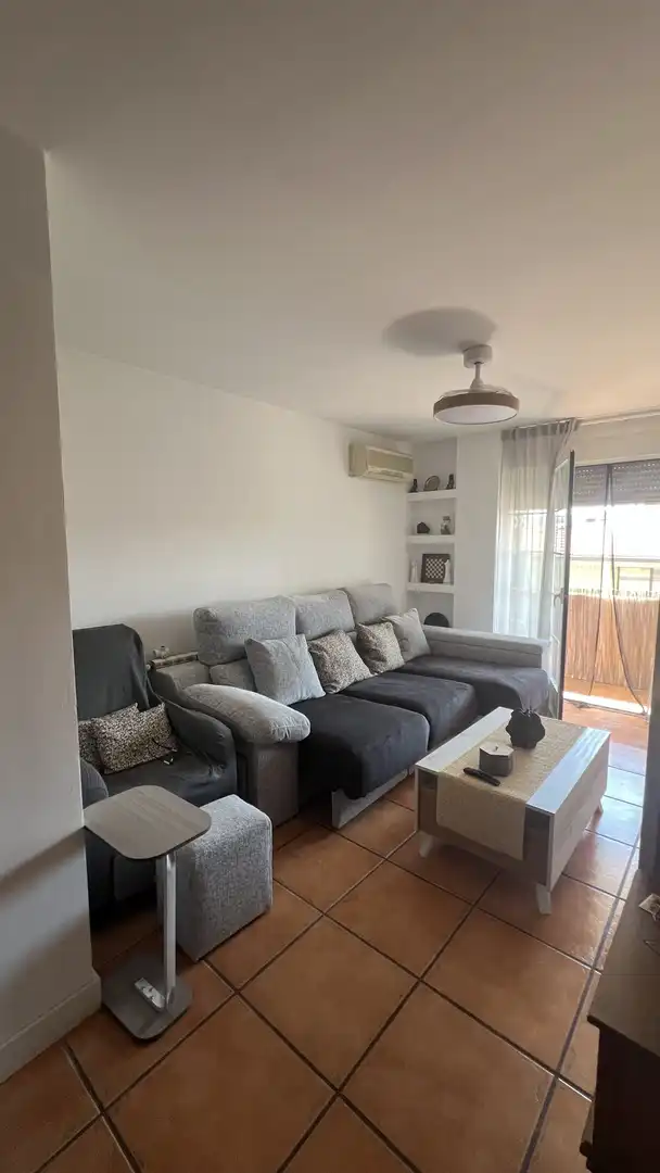 Flat for sale in Calle Saiz de Rueda, 1, Velilla de San Antonio Living room of Flat for sale in Velilla de San Antonio with Air Conditioner, Terrace and Balcony