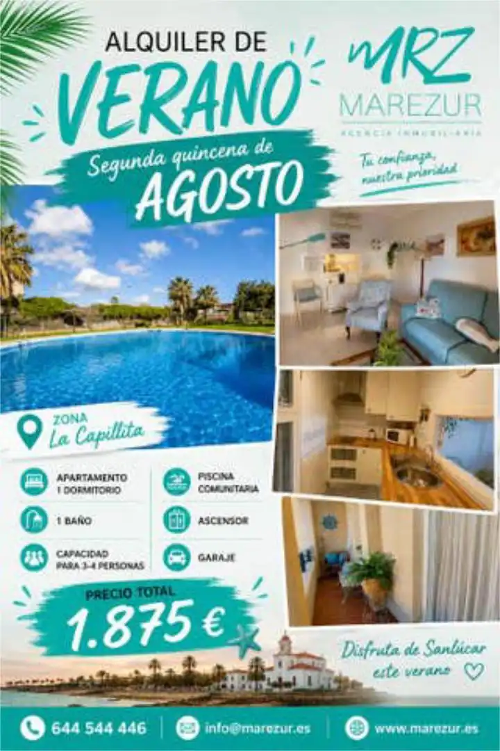 Exterior view of Apartments for rent in Sanlúcar de Barrameda  with Heating, Private garden and Terrace