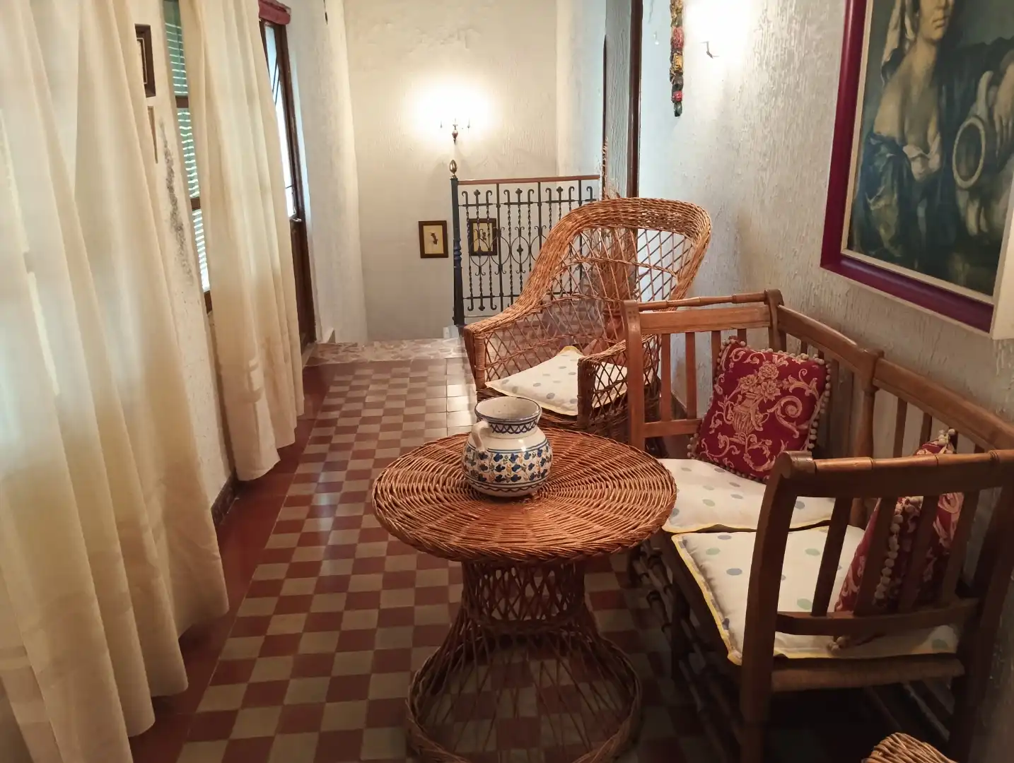 Sala d'estar de Casa adosada en venda en Torralba de Calatrava amb Calefacció, Jardí privat i Terrassa