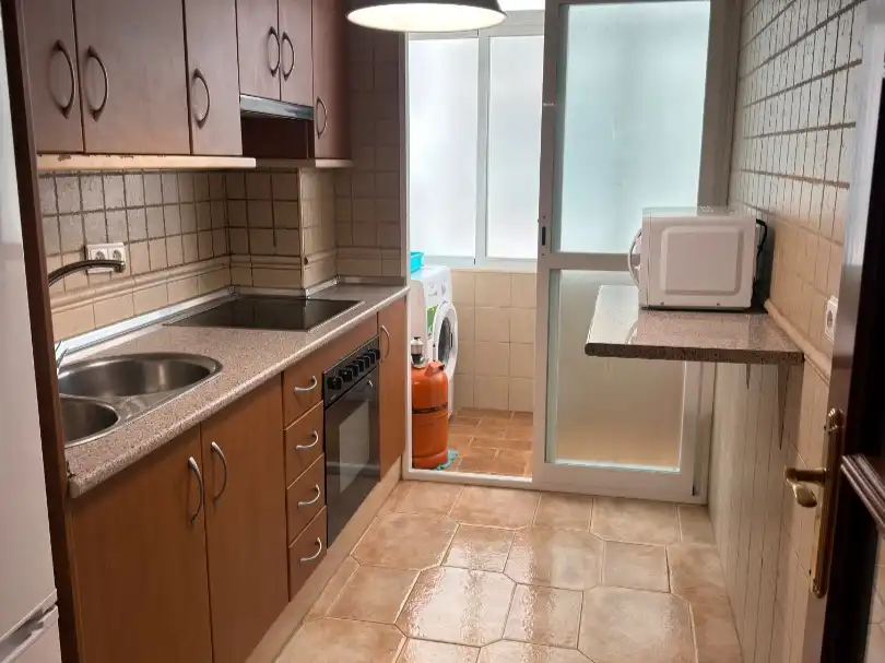 Kitchen of Flat for rent in Ronda  with Air Conditioner, Heating and Furnished