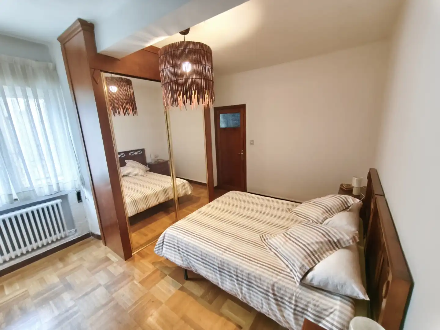 Schlafzimmer von Wohnung zur Miete in Langreo mit Heizung, Parkett und Möbliert