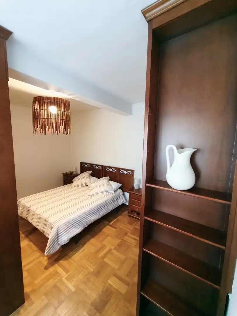 Schlafzimmer von Wohnung zur Miete in Langreo mit Heizung, Parkett und Möbliert