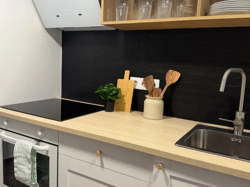 Room in Carrer Casa Blanca, 16, Centre - Zona Alta Kitchen of Flat for share in Alcoy / Alcoi with Heating and Furnished