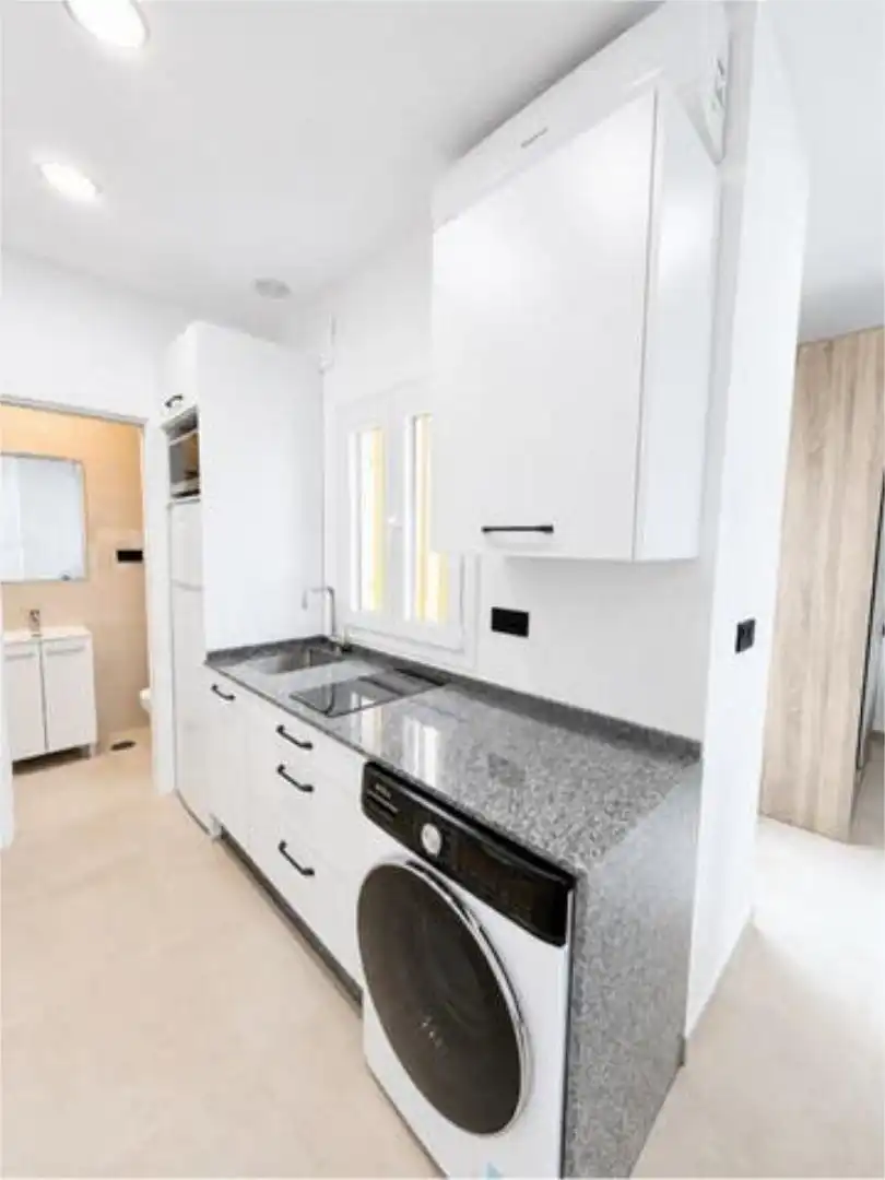 Kitchen of Apartments for rent in Espartinas  with Heating, Private garden and Furnished