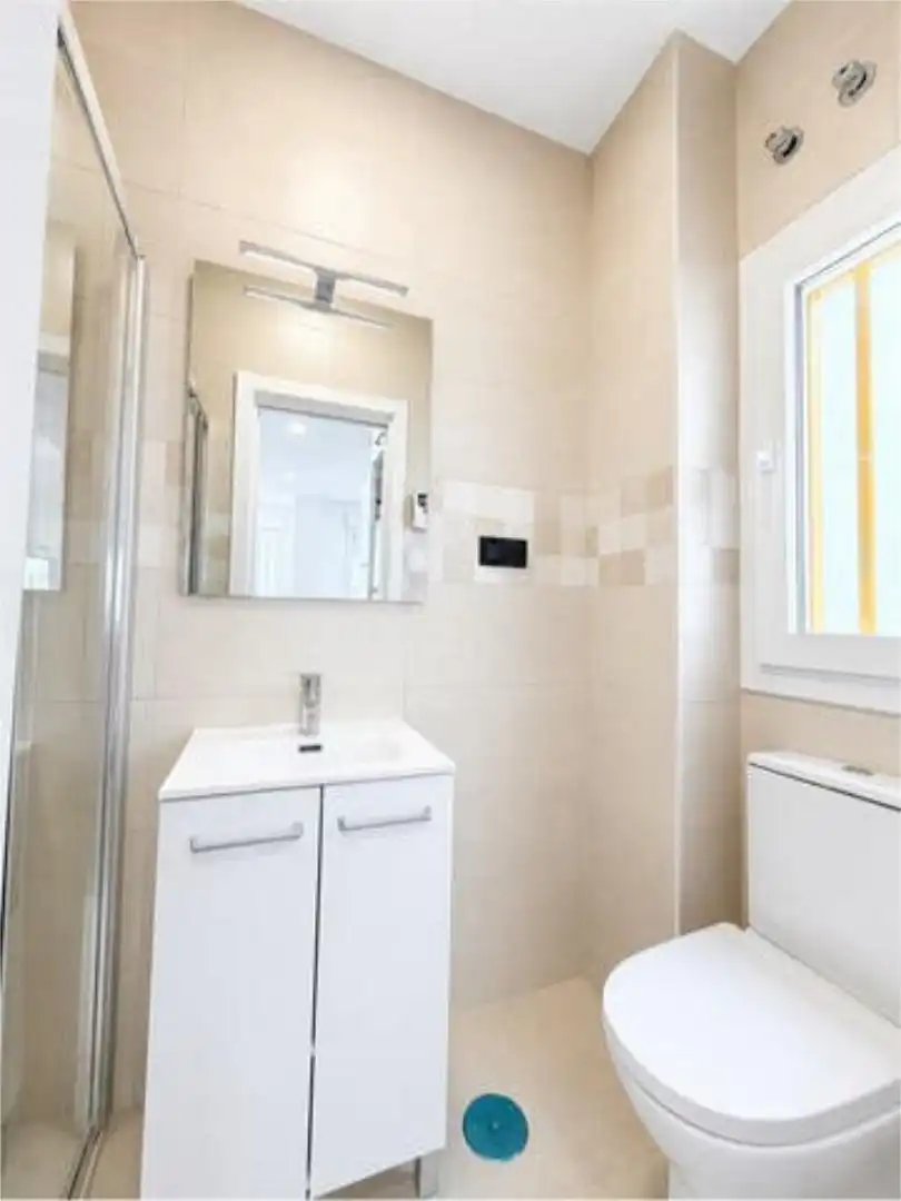 Bathroom of Apartments for rent in Espartinas  with Heating, Private garden and Furnished