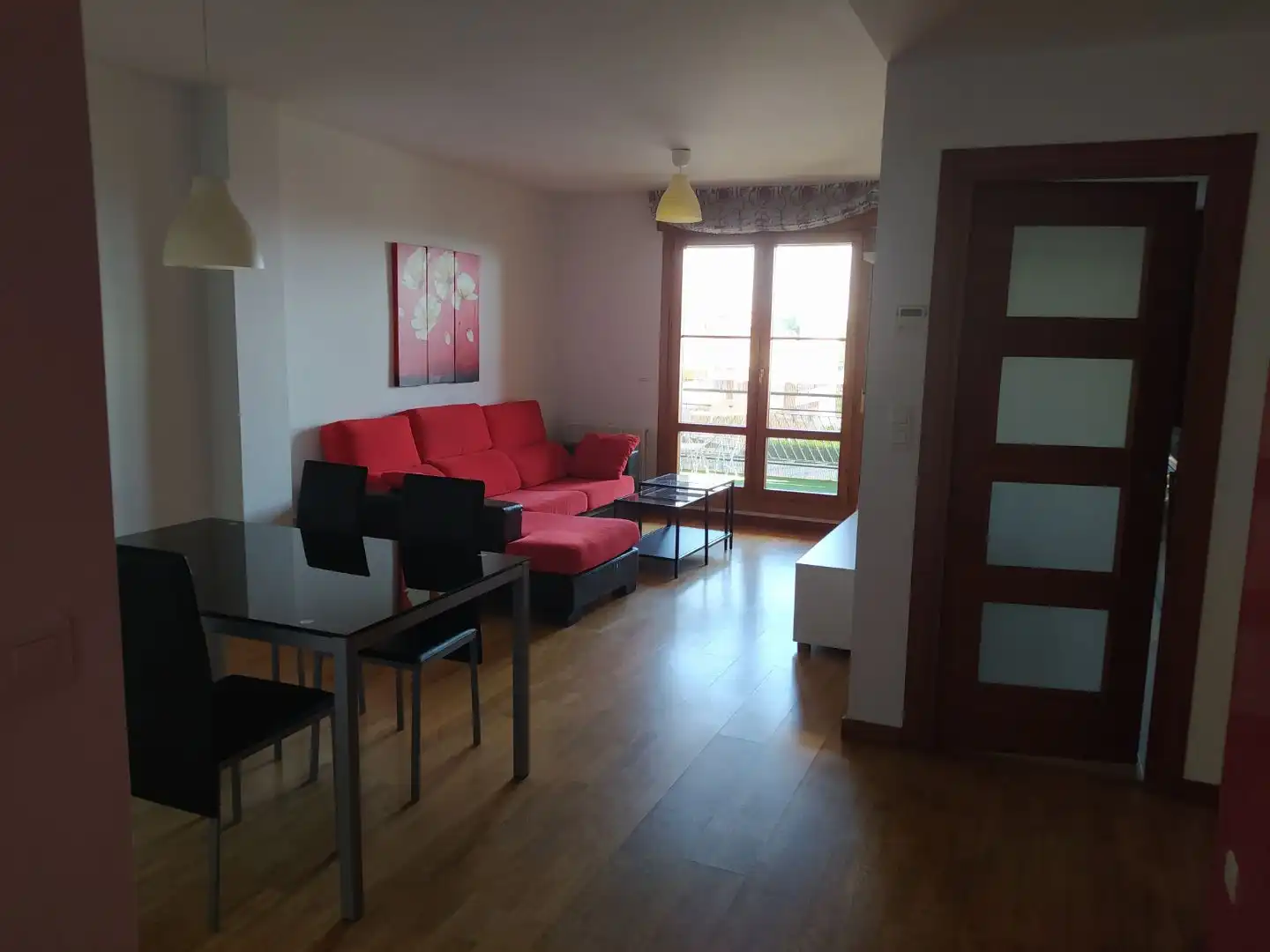 Sala d'estar de Apartament de lloguer en Golmayo amb Calefacció, Parquet i Terrassa
