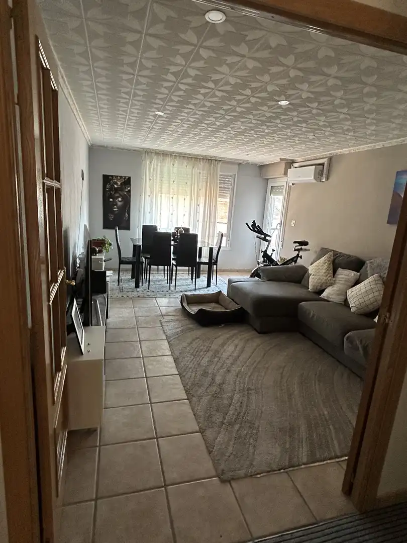Flat for sale in Calle Príncipe de Asturias, Algueña Living room of Flat for sale in Algueña with Air Conditioner, Heating and Terrace