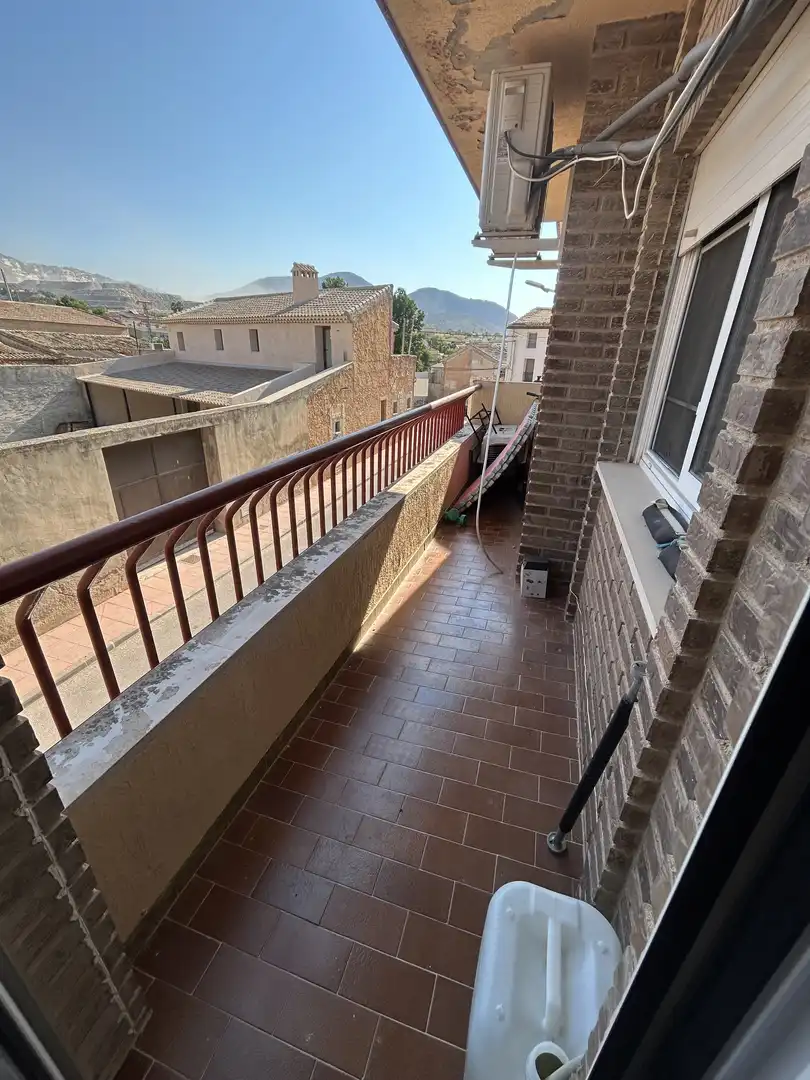 Flat for sale in Calle Príncipe de Asturias, Algueña Balcony of Flat for sale in Algueña with Air Conditioner, Heating and Terrace