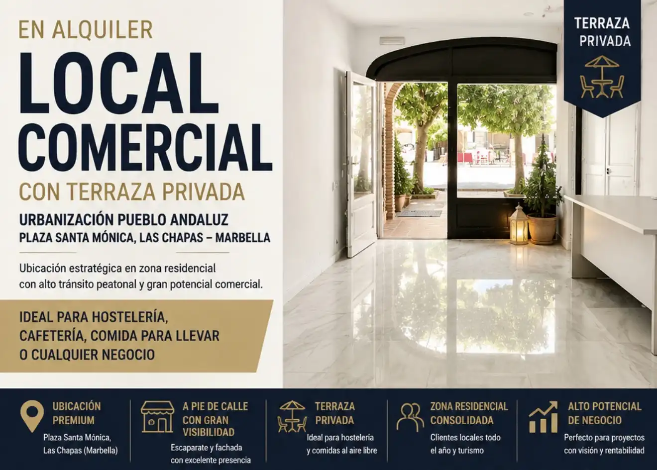 Geschaftsraum zur Miete in Avenida de los Acebos, 11, Cabopino - Artola Geschaftsraum zur Miete in Marbella