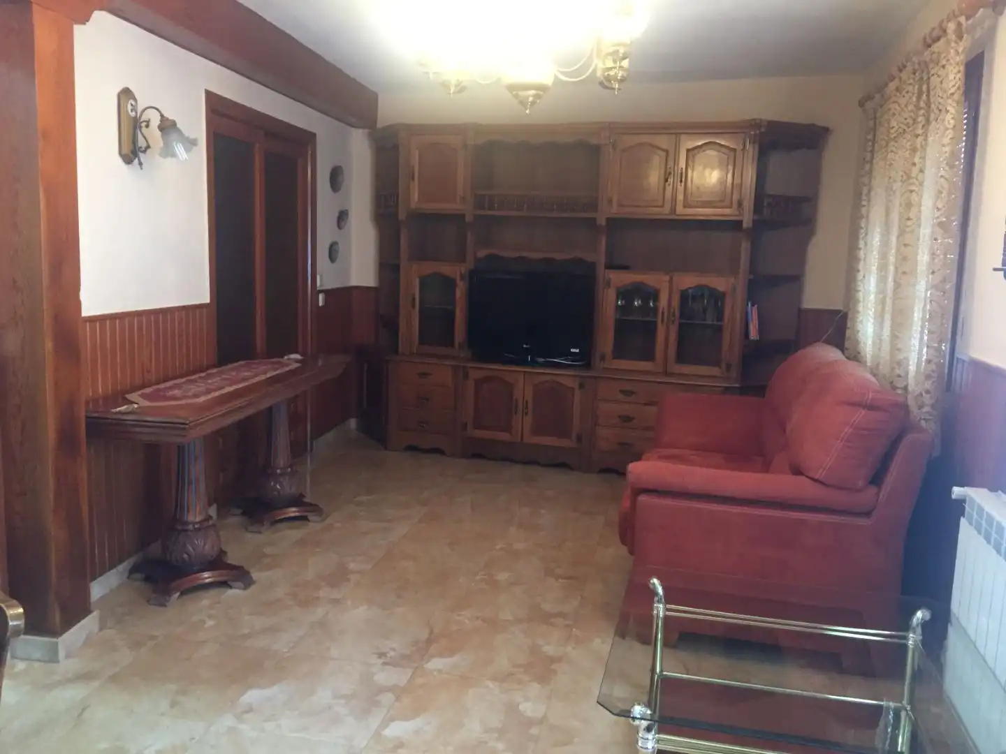 Sala d'estar de Casa adosada de lloguer en Becerril de la Sierra amb Calefacció, Terrassa i Balcó