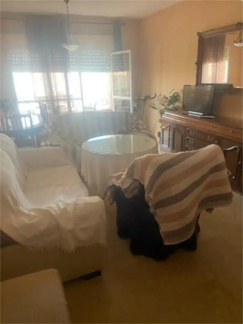 Piso de alquiler en Valdepasillas - La Paz - Huerta Rosales Sala de estar de Piso de alquiler en Badajoz con Terraza y Amueblado