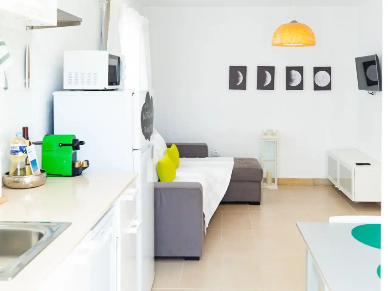 Piso en venta en Calle de Arístides Hernández Morán, 212, Corralejo Sala de estar de Piso en venta en La Oliva con Aire acondicionado, Calefacción y Terraza