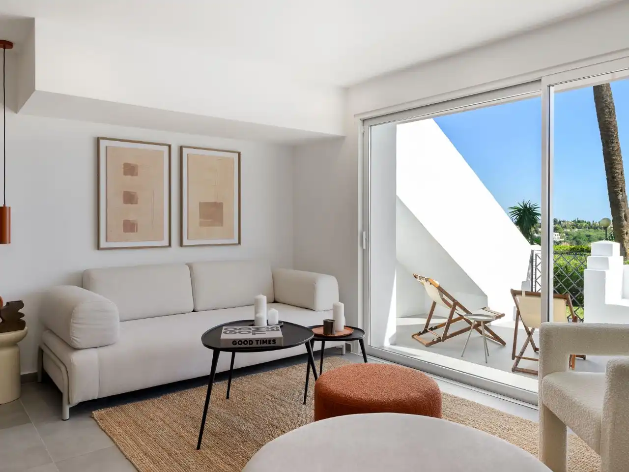 Dúplex en venta en Calle Jazmín, 106, Paraiso - Barronal Sala de estar de Dúplex en venta en Estepona con Aire acondicionado, Calefacción y Terraza