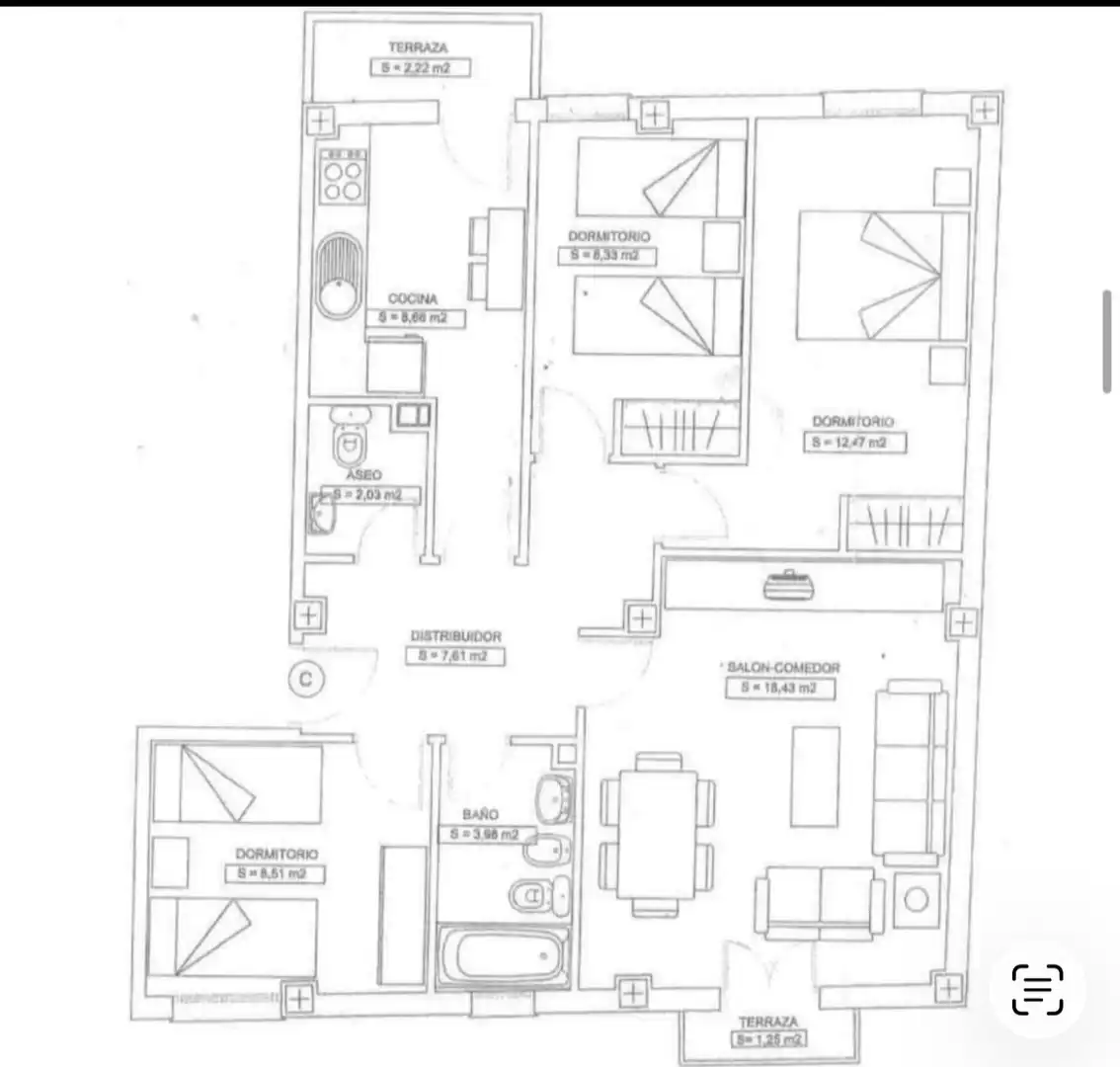 Wohnung zum Verkauf in Avenida Quinto Centenario, 94, V Centenario - Piletas - Capuchinos Wohnung zum Verkauf in Sanlúcar de Barrameda mit Klimaanlage, Gemeinschaftsparkplatz und Balkon