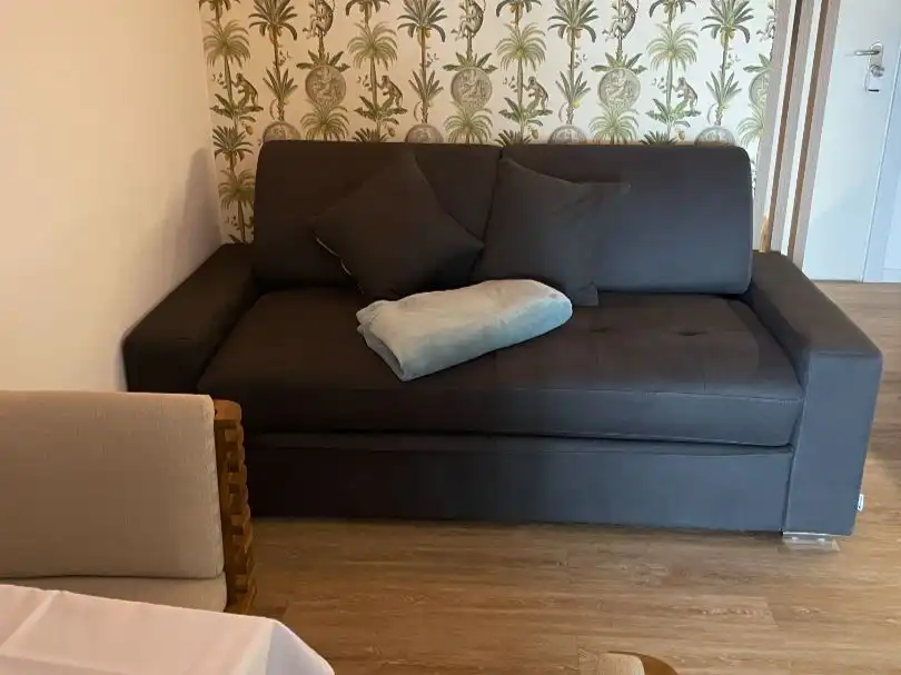 Sala d'estar de Loft de lloguer en Madrid amb Aire condicionat, Parquet i Moblat