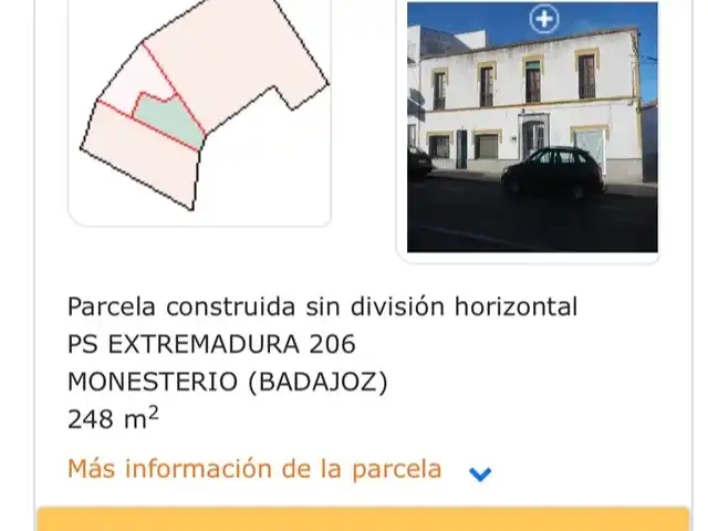 Casa adosada en venta en Paseo de Extremadura, 206, Monesterio Vista exterior de Casa adosada en venta en Monesterio
