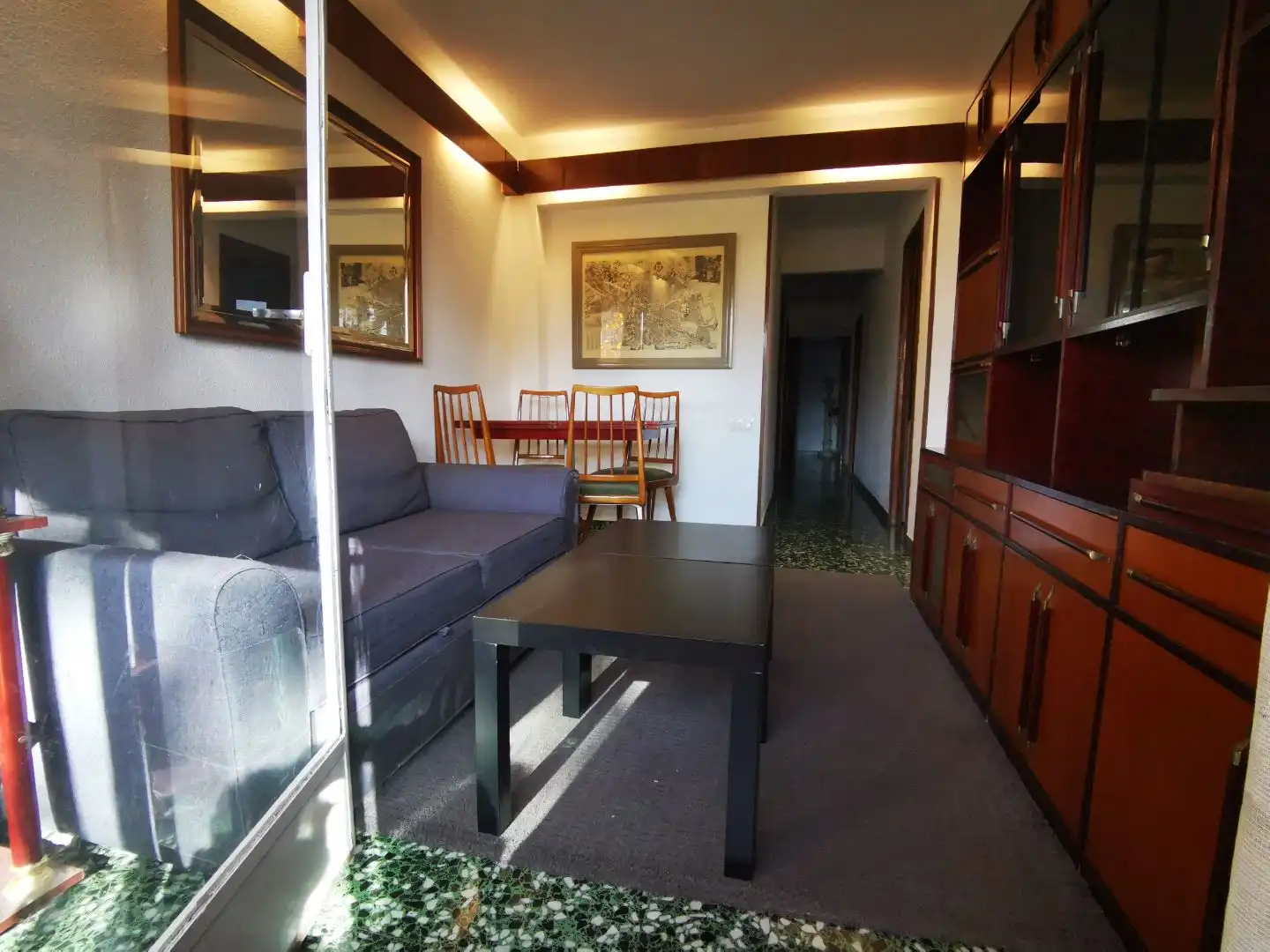 Pis de lloguer a Avenida de Valladolid, 7, Casa de Campo Sala d'estar de Pis de lloguer en Madrid amb Calefacció, Terrassa i Moblat