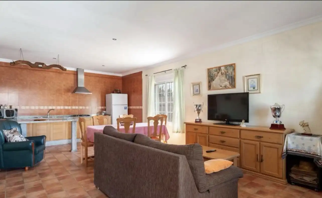 Casa o xalet de lloguer a Calle Pelota, 13, El Pópulo - Santa María Sala d'estar de Casa o xalet de lloguer en Cádiz amb Aire condicionat, Calefacció i Jardí privat