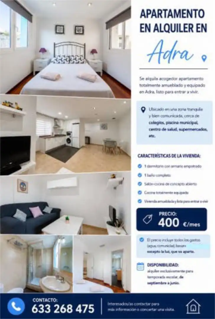 Vista exterior de Apartament de lloguer en Adra amb Calefacció i Moblat