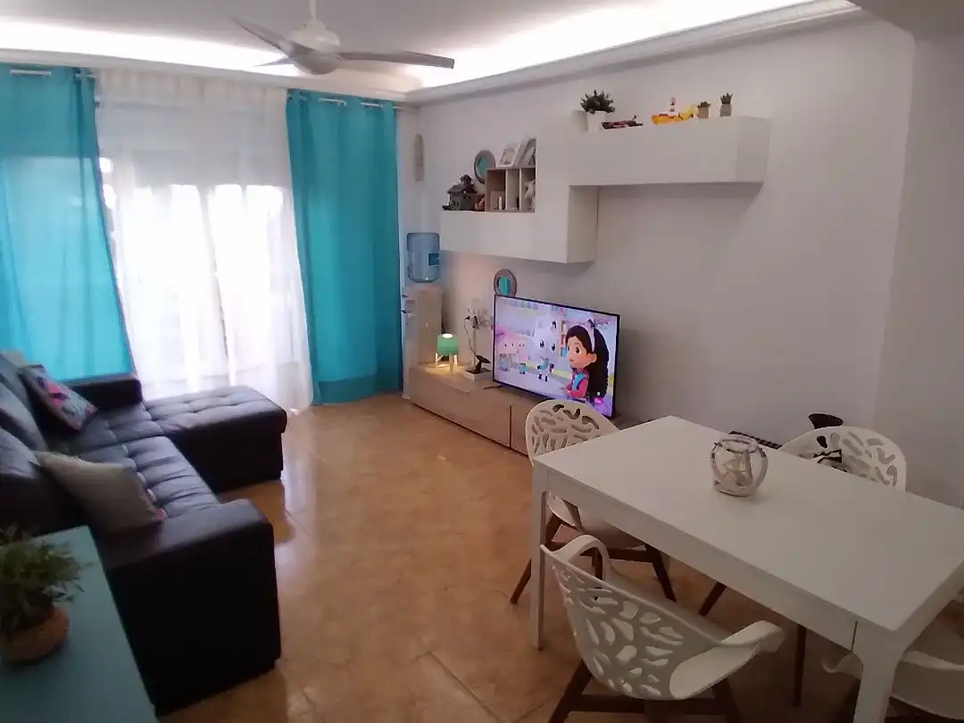 Flat for sale in Passeig 9 D'octubre, 27, Canet d'En Berenguer Living room of Flat for sale in Canet d'En Berenguer with Air Conditioner, Terrace and Balcony
